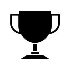 cup, trophy for victory - vector icon