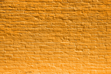 Yellow brick wall background or texture