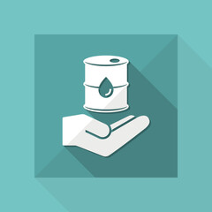 Oil tank - Minimal vector flat icon