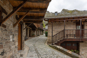 Peñalba de Santiago, León, Castilla y León, Spain. Typical village in the mountains in Spain