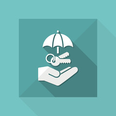 Obraz premium Protected access - Minimal vector icon