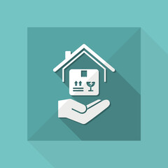 Delivery services - Vector flat icon