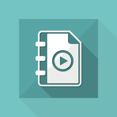 Multimedia playlist - Minimal icon