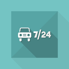 Automotive services 7/24 - Vector web icon