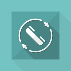 Steady phone support - Vector web icon