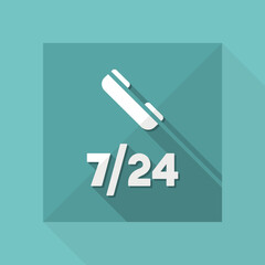 Steady phone support - Vector web icon