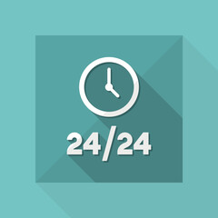 Steady services 24/24 - Vector web icon