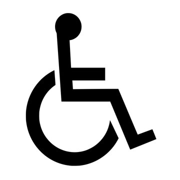 disabled person wheelchair accessibility sign 