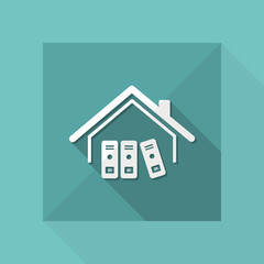 Archive folders room - Vector web icon