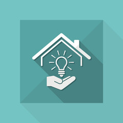 Electricity supply - Vector web icon