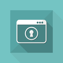 Protected access - Vector web icon
