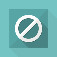 Forbidden access - Private area - Vector web icon