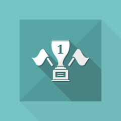 First place cup winner  - Vector web icon