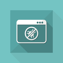 Antivirus software - Vector web icon