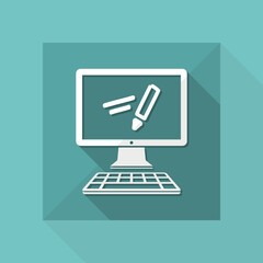 Application for handwrite - Vector flat icon