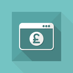 Sterling - Smart online banking services - Vector flat icon