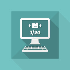 Download available 7/24 - Vector flat icon