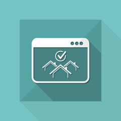 Choose the best home - Vector icon for computer website or application