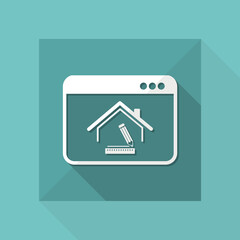 Interior design home - Vector icon for computer website or application