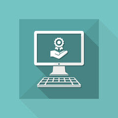 Online certification - Vector icon for computer website or application