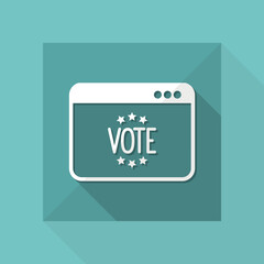 Electoral page - Vector icon for computer website or application