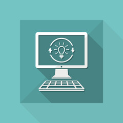 Brainstorm online - Vector icon for computer website or application