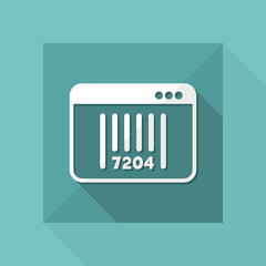 Barcode - Vector icon for computer website or application