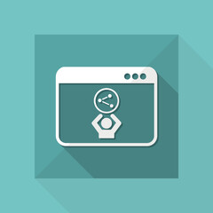 Network - Vector icon for computer website or application