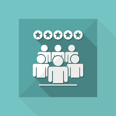 Rating people icon