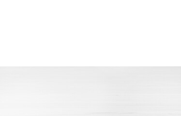 Empty clean wooden surface isolated on white