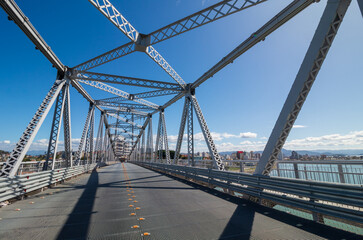 estrutura de aço da ponte   hercílio luz florianopolis santa catarina brasil 