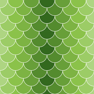 Seamless pattern with green scales. Vector image in shades of greenness. Can be used as a background for websites and printing.