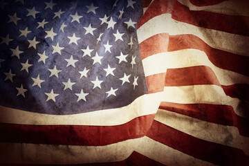 Obraz premium Grunge American flag