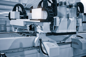 Machine tools format cutting are cut chipboard furniture