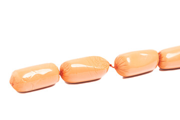Sausages isolated on a white background