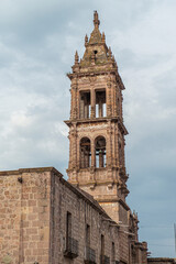 Architecture and churchs in the city of Morelia, Michoacan. Mexico