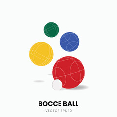 Illustration of Bocce Ball in several colors. Perfect For Additional Images With Bocce Sports Theme.