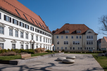 Biberach an der Riß, Alter Postplatz mit Amtsgericht und Finanzamt