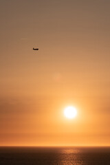 sunset over the sea