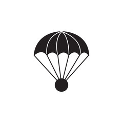parachute icon logo vector design template - obrazy, fototapety, plakaty