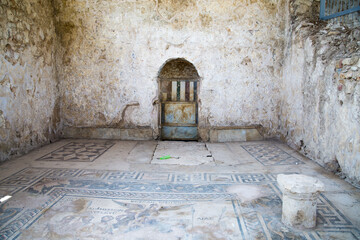 Fototapeta premium The Palestra, building dedicated to Emperor Claudius (AD 41-45). Ancient Greek colony from 7th century BC, conquered by Persians and Alexander the Great in 334 BC. Turkey