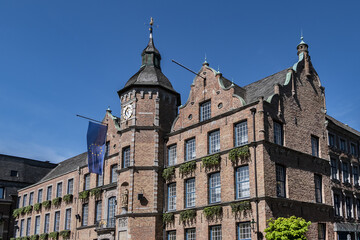 Old Dusseldorf Town Hall (Altes Rathaus) was built in 1573 in the Renaissance style at the Market square in old town (Aldstadt). Dusseldorf, North Rhine-Westphalia, Germany.