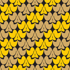 Abstract shape seamless pattern diagonal yellow and gold. CMYK color mode ready to print