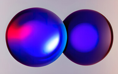 Digital illustration abstract background drawn balls