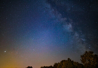 Voie lactée et jupiter