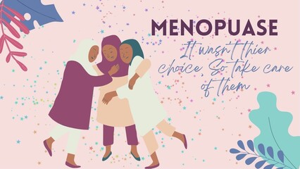 Old women illustration, women illustration, menopause awareness, healthcare wallpaper, wallpaper for blogs and websites, beautiful illustrations, beautiful wallpapers, aesthetic designs, cute wallpape