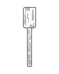 wooden spatule utensil sketch