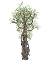 Fantastic tree isolated. 3d render