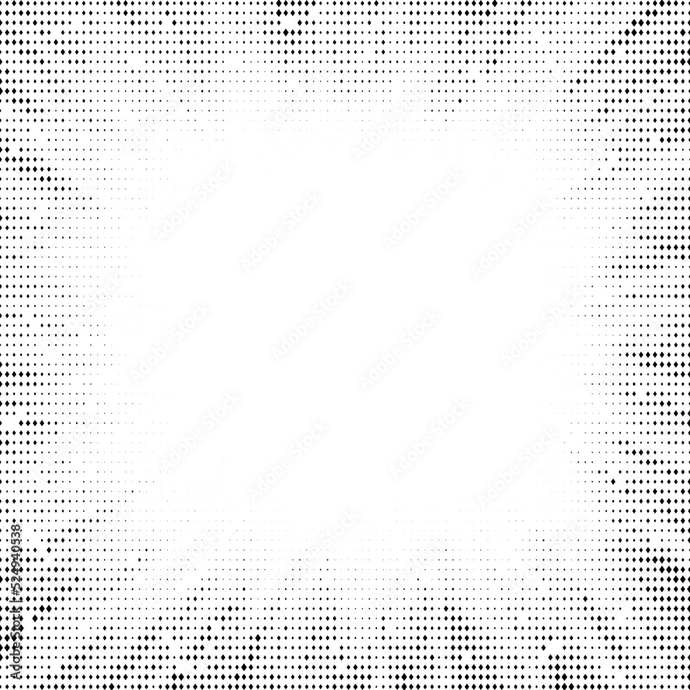 Poster halftone radial texture. comic style grain background. pop art faded textured frame. grunge speckle 