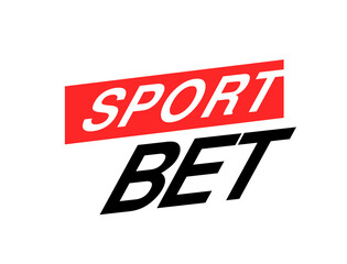 Sport bet logo icon. Live bet app football soccer vector icon